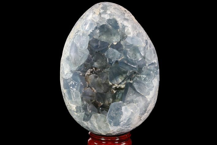Crystal Filled Celestine (Celestite) Egg Geode - Large Crystals! #88297